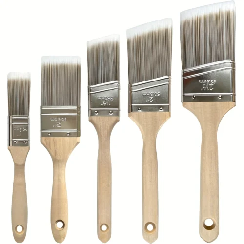 Synthetic Fiber Bristle Paint Brushes Set