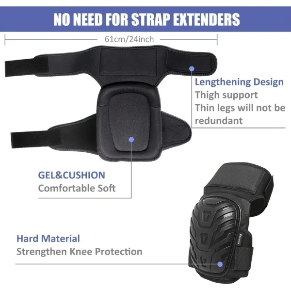 Thickened Wear Resistant Silicone Knee Pads