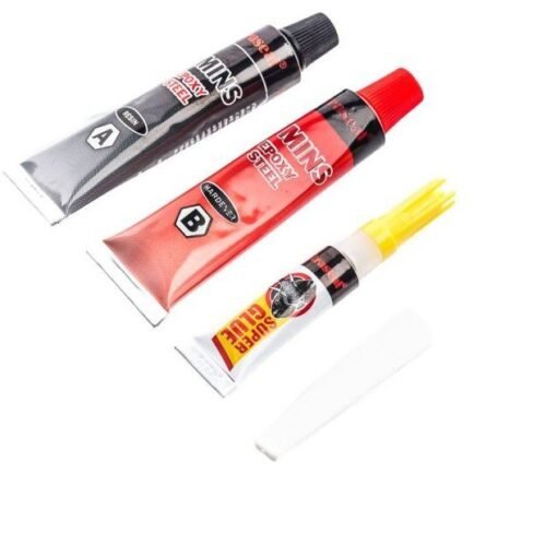 X'TRASEAL 4 Minutes Epoxy Steel Adhesive Set 3pcs