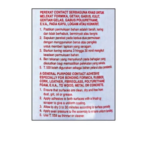 DUNLOP CA Contact Adhesive Glue General Purpose 65ml