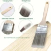 Synthetic Fiber Bristle Paint Brushes Set